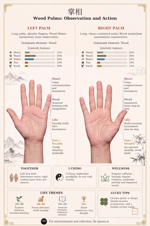 Synthetic left and right palm reading demo